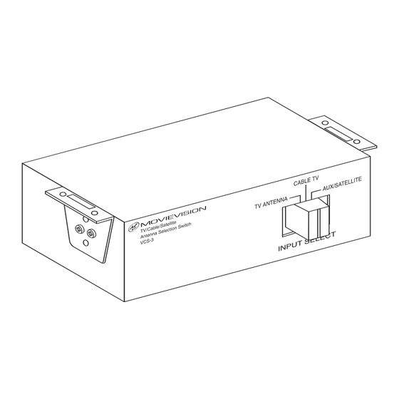 Movie Vision VCS-3 Installation And User Manual