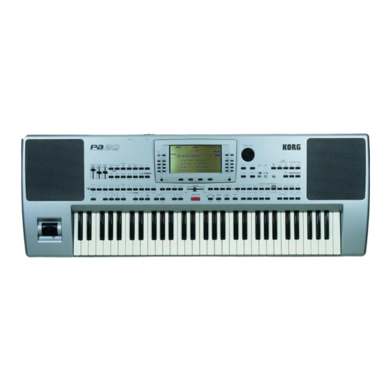 Korg PA Series Connecting Manual