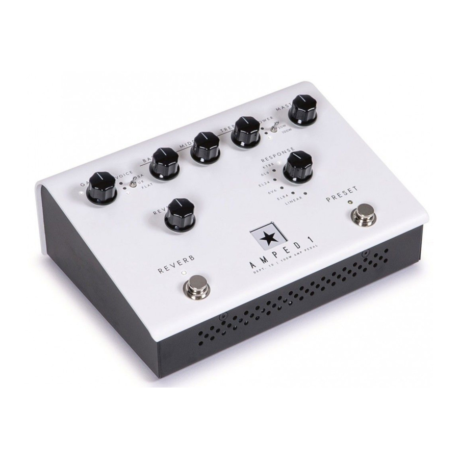 Blackstar Dept. 10 AMPED 1 - Amplifier Pedal Manual
