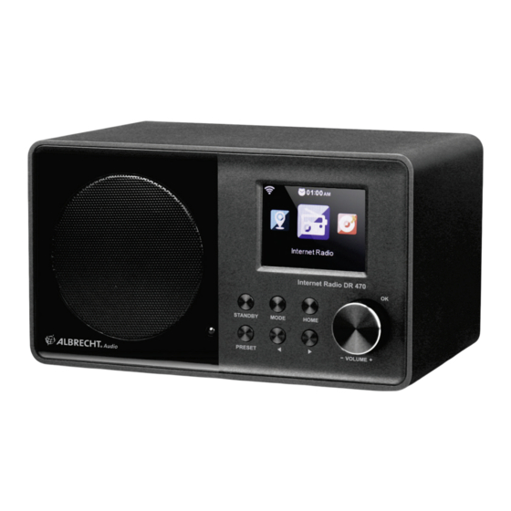 Albrecht Audio DR 470 Manual