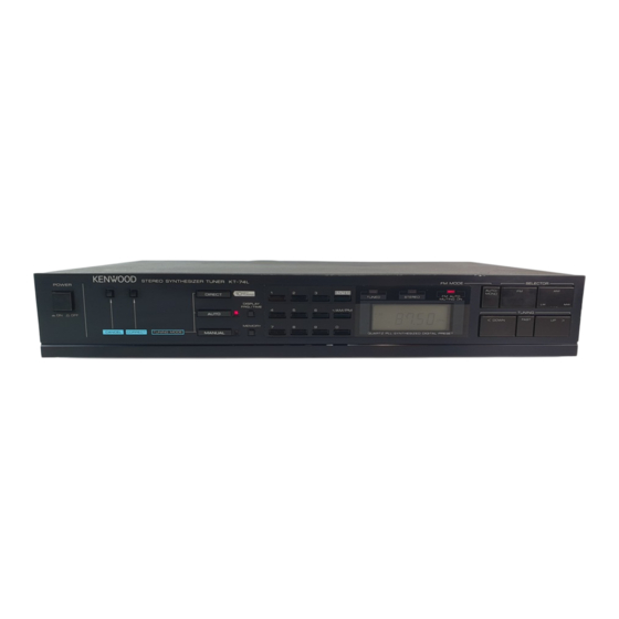 Tuner Vintage KENWOOD KT-74L – état Esthétique Et Fonctionnel Superbe