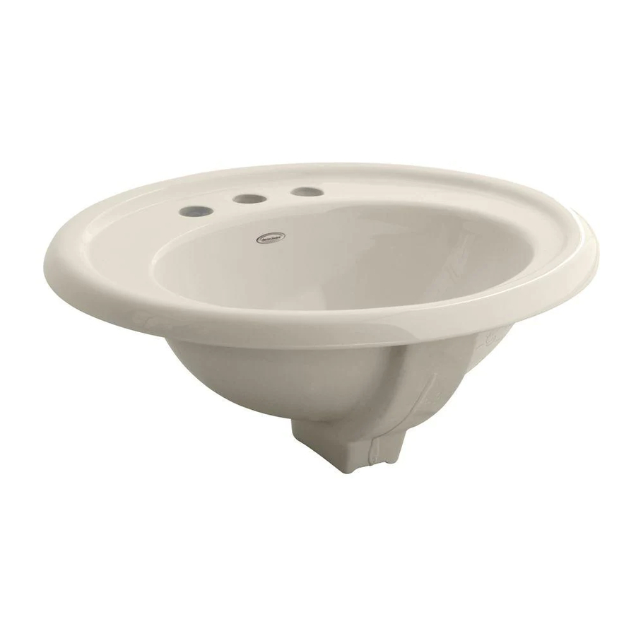 American Standard Countertop Lavatory 0293 Series Installation Instructions