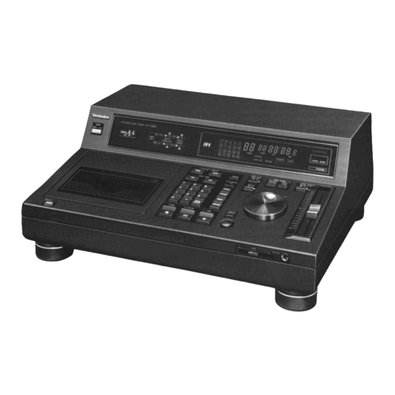 Technics SL-PI 200 Operating Instructions Manual