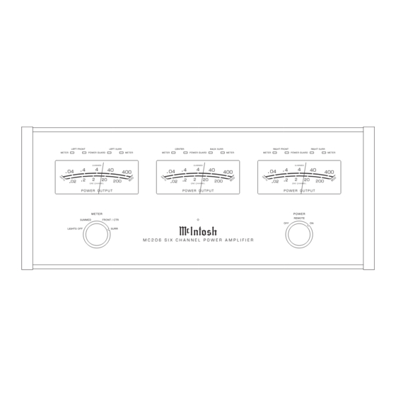 McIntosh MC206 Service Manual