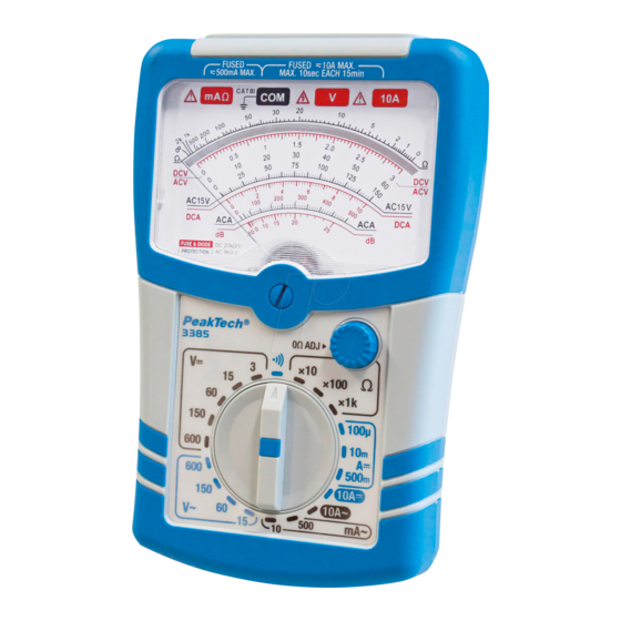 PeakTech 3385 Operation Manual
