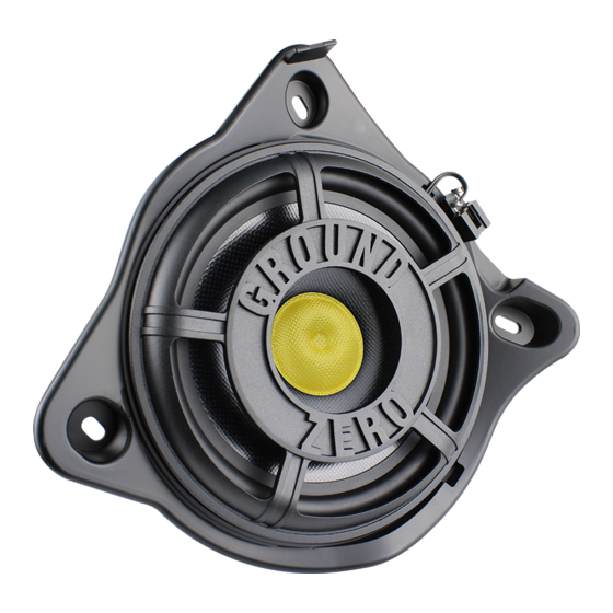 Ground Zero CARSPECIFIC Series Owner's Manual
