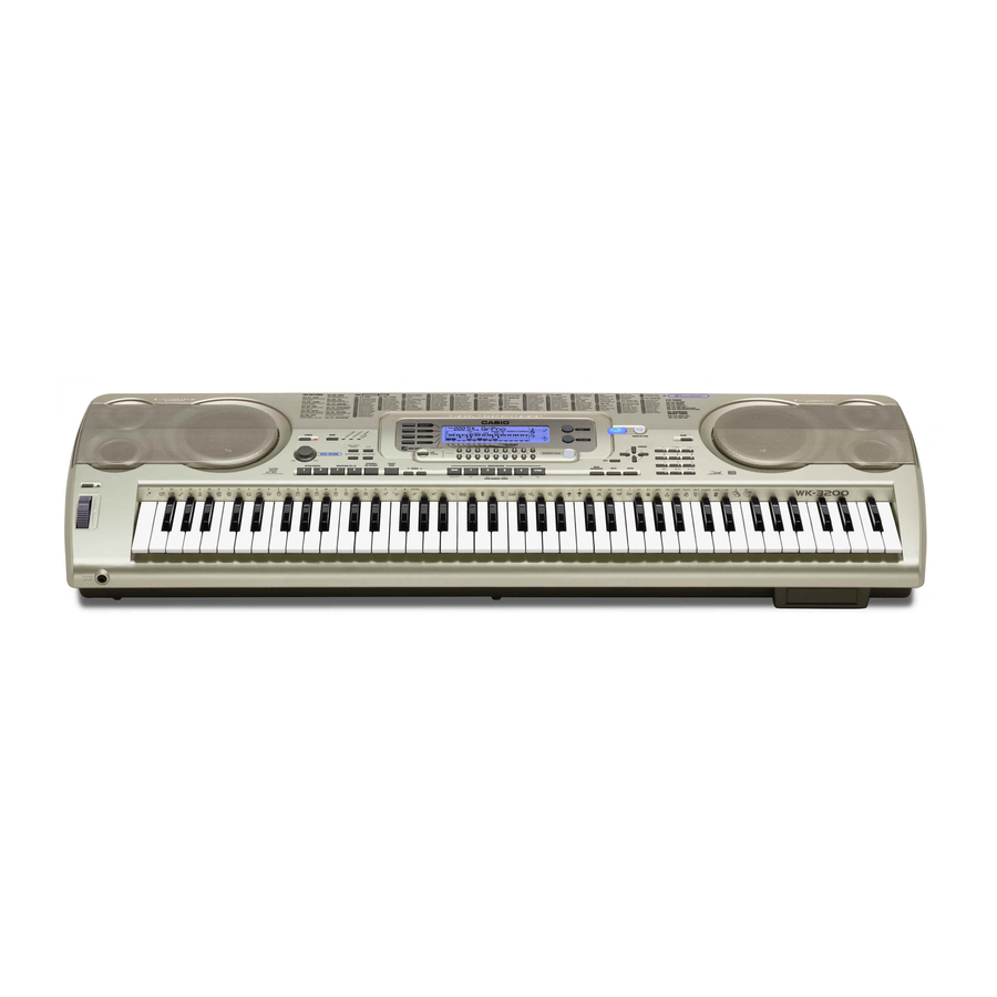 Casio WK-3200 User Manual