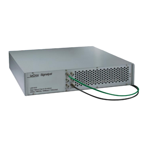 LeCroy LSA1000 Operator's Manual