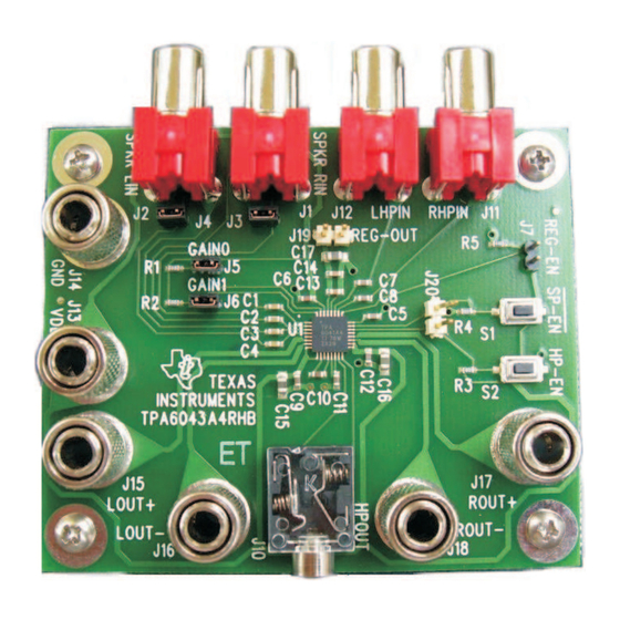 Texas Instruments TPA6043A4 User Manual