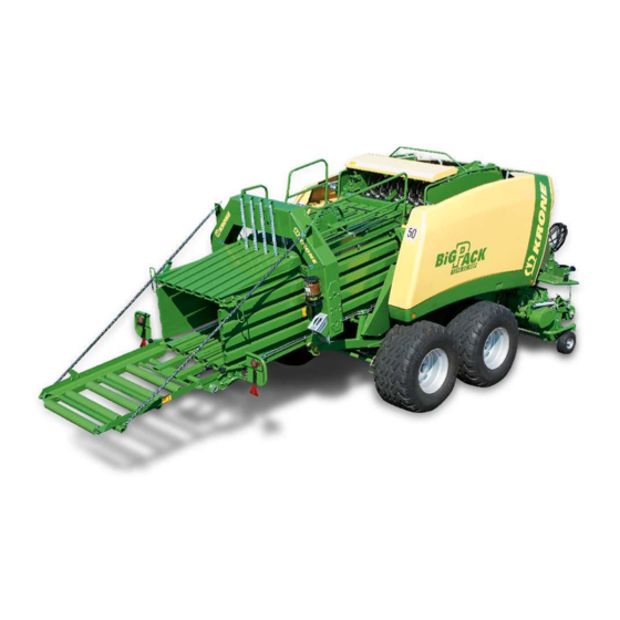 Krone Big Pack 1290 HDP Square Baler Manuals