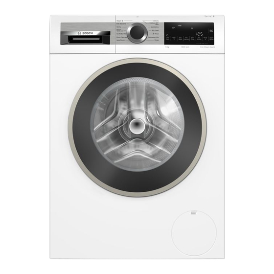 Bosch WGA24400IN User Manual And Installation Instructions