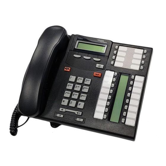 Nortel T7316 User's Card