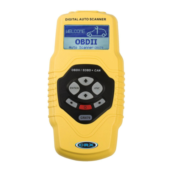 CRX OBD2 Instruction Manual