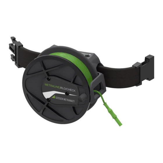Gossen MetraWatt METRALINE RLO-CHECK Operating Instructions