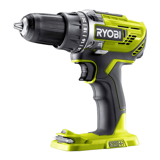 Ryobi R18DD3 Original Instructions Manual