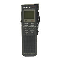 Sony ICD-BM1B - Memory Stick Media Digital Voice Recorder Service Manual