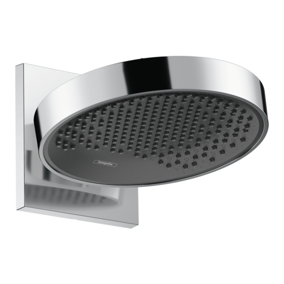 Hans Grohe Rainfinity 250 1jet EcoSmart 26227 Series Instructions For Use Manual