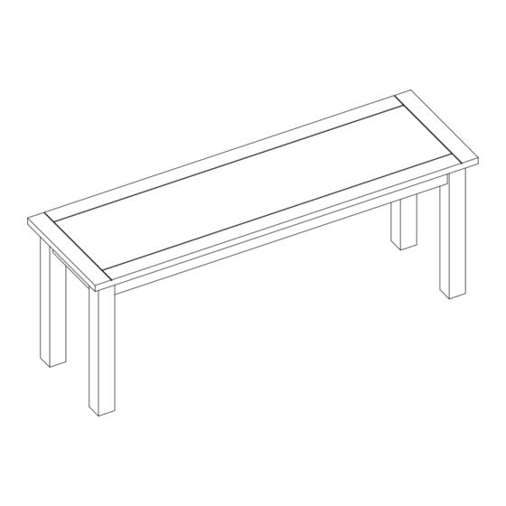 DUSK Alice Dining Bench Quick Start Manual