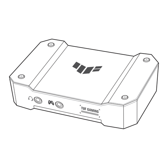Asus TUF GAMING CAPTURE BOX-4KPRO Quick Start Manual
