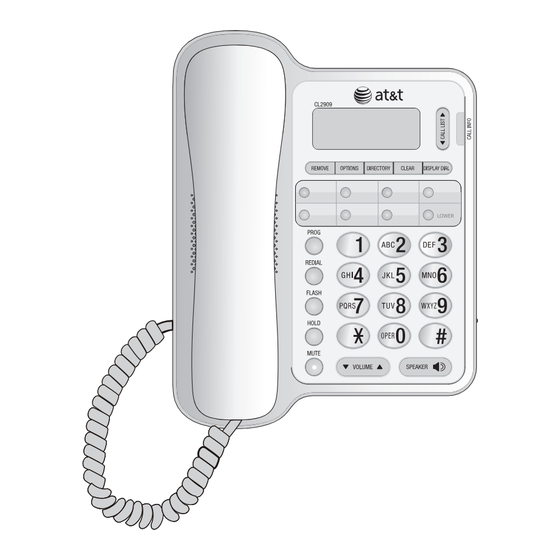 AT&T 2909 -  - Corded Speakerphone Quick Start Manual
