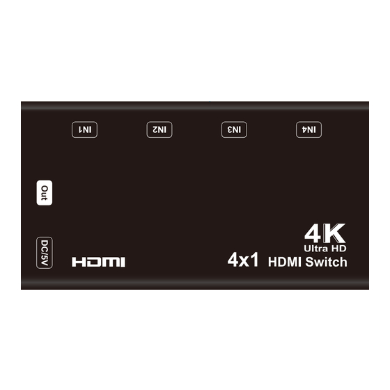 HDMI 4 X1 Operating	 Instruction