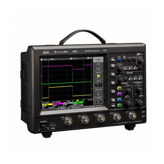 LeCroy WaveJet 300A Series Quick Reference Manual