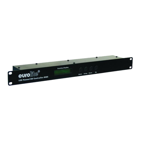 EuroLite LED PANEL RD Controller DMX User Manual