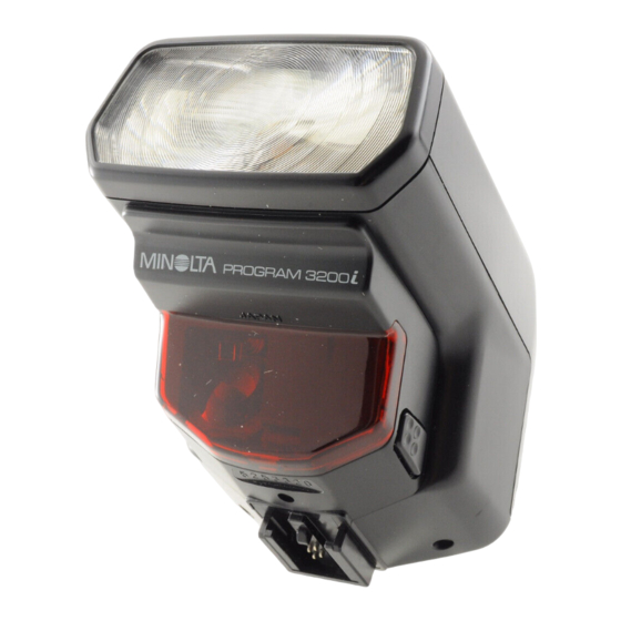 MINOLTA MAXXUM FLASH 3200I INSTRUCTION MANUAL Pdf Download