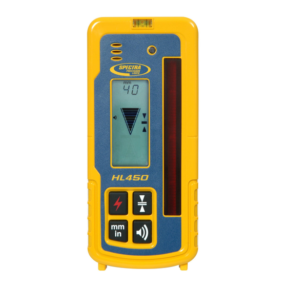Spectra Precison HL450 User Manual