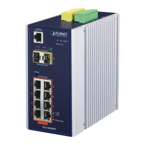 Planet IGS-10020PT Quick Installation Manual