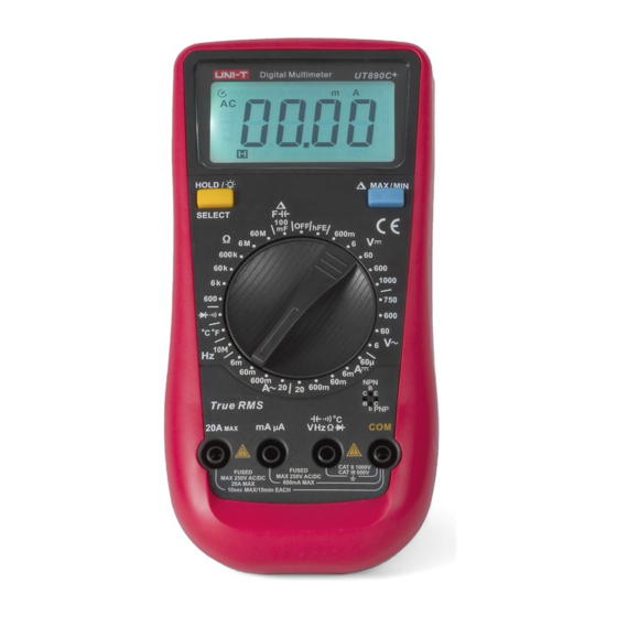 UNI-T UT890D Operating Manual