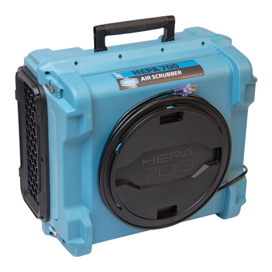 Dri-Eaz HEPA 700 Quick Start Manual