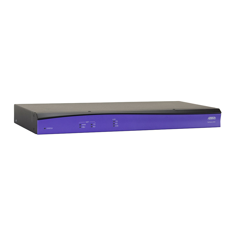 ADTRAN NetVanta Series Quick Configuration Manual