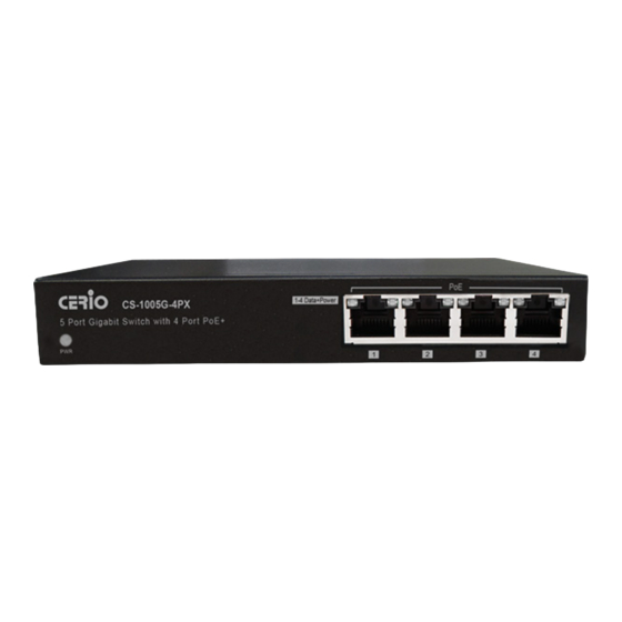 Cerio CS-1005G-4PX User Manual