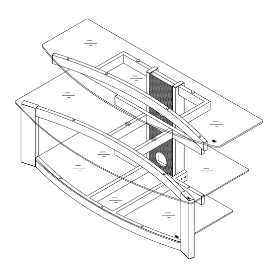 Bell'O PVS-4207 Flat Panel Television Stand Assembly Instructions