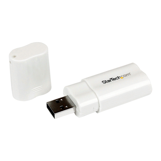 StarTech.com ICUSBAUDIO Instruction Manual