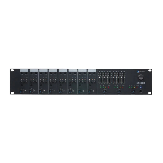 AUSTRALIAN MONITOR MX883 Installation And Operation Manual