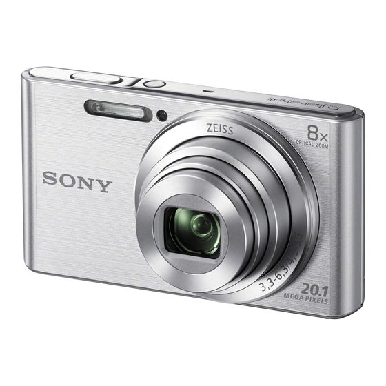 SONY CYBERSHOT DSCW830 INSTRUCTION MANUAL Pdf Download ManualsLib