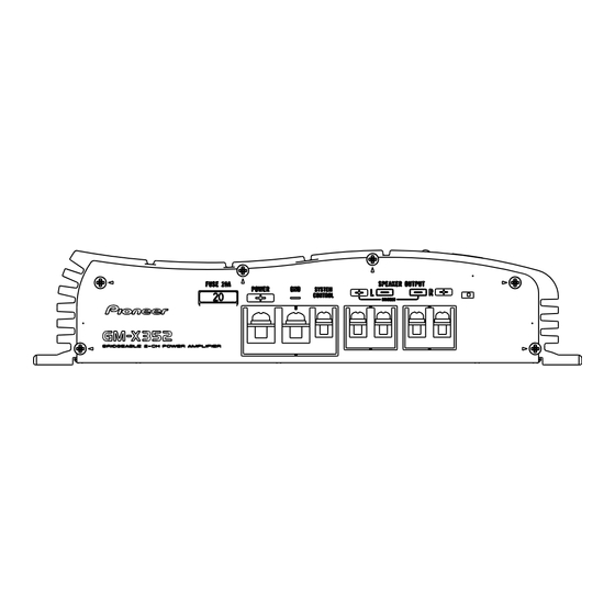 Pioneer gm-x352 Service Manual