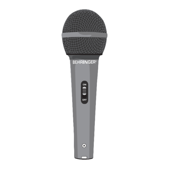 Behringer ultravoice xm1800s User Manual