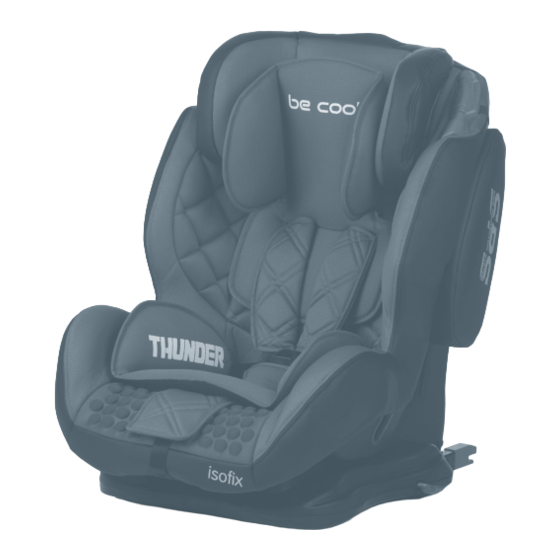 Be Cool Thunder iso-fix Instructions Manual
