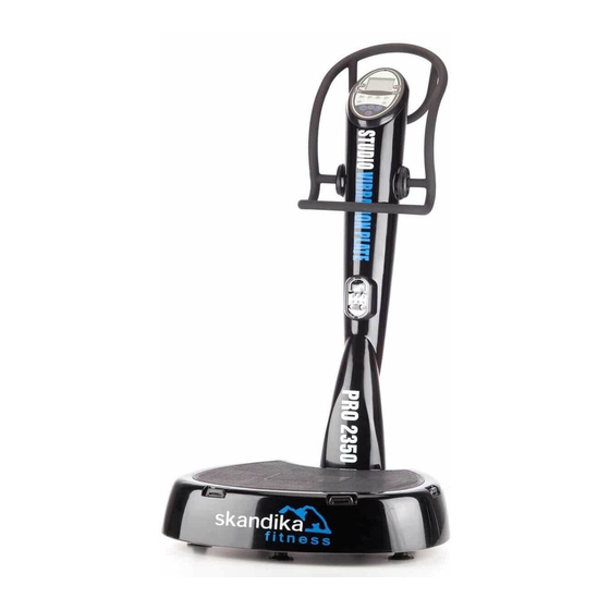 Skandika Fitness STUDIO VIBRATION PLATE PRO 2350 Assembly Instructions And User Manual