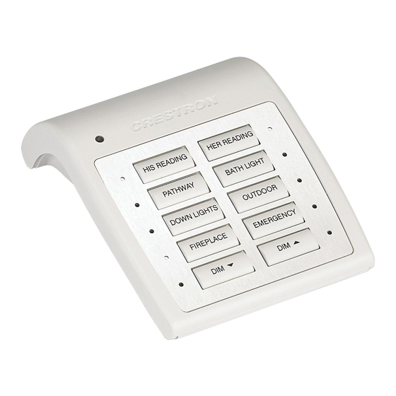 Crestron HTT-B10EX-W-T Operations & Installation Manual