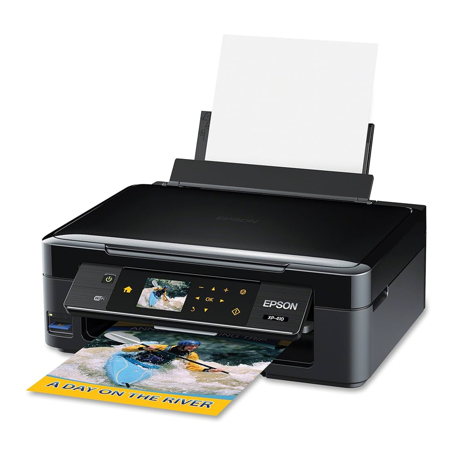 Epson XP-410 - All-In-Ones Printer Quick Installation Guide