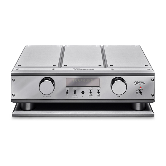 Burmester 077 Operation Manual