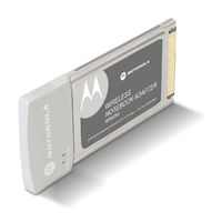 MOTOROLA WIRELESS NOTEBOOK ADAPTER WN825G - annexe 1 Manual De L'utilisateur