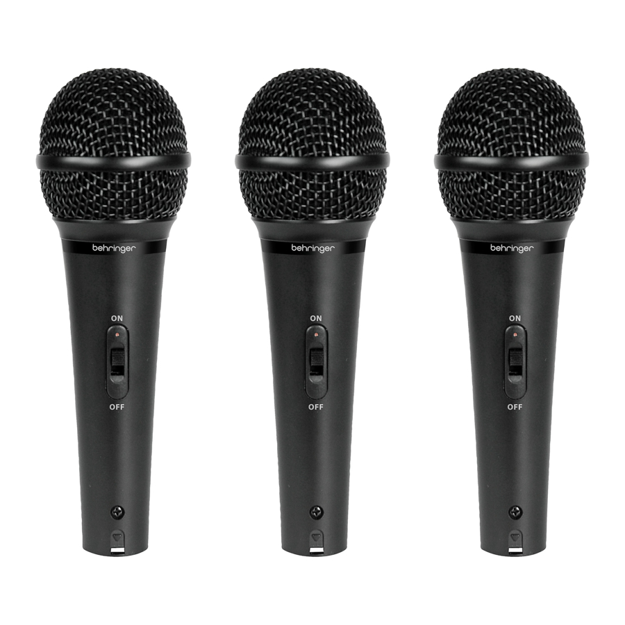 Behringer ULTRAVOICE XM1800S Manual