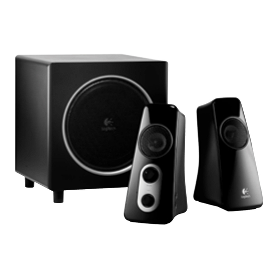 Logitech 980-000319 - Z 523 2.1-CH PC Multimedia Speaker Sys Quick Start Manual