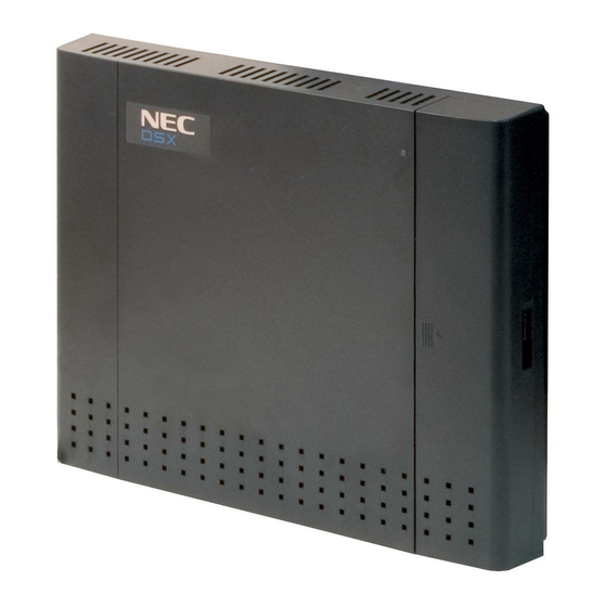 NEC 1090030 - DSX Systems PHONE SuperDisp Phone BLAC Manuals