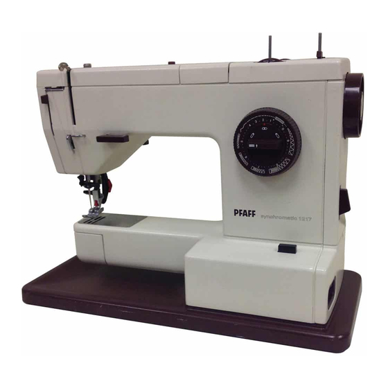 Pfaff 1217 Instruction Book